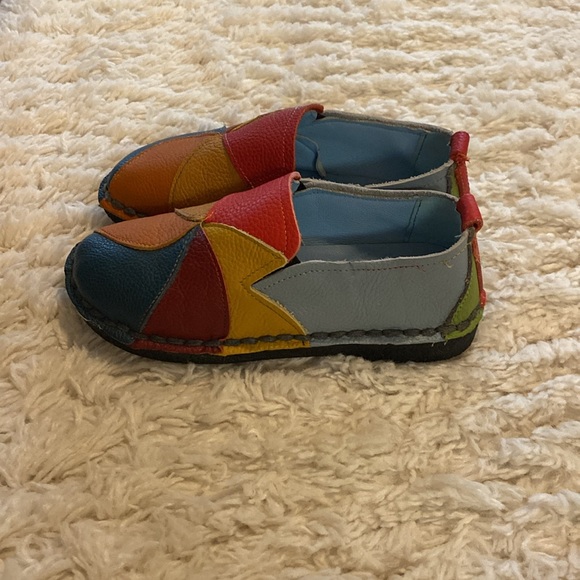 Walk with PRIDE. Fun Colorful Leather Loafer/Slide - Picture 3 of 5